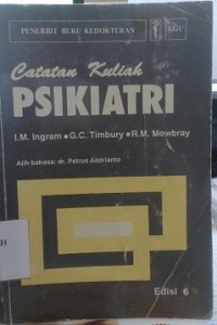 Catatan Kuliah Psikiatri