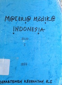 Materia Medika  Indonesia Jil. 1