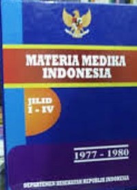 Materia Medika Indonesia 1977-1980 Jilid I-IV