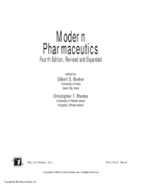 Modern Pharmaceutics